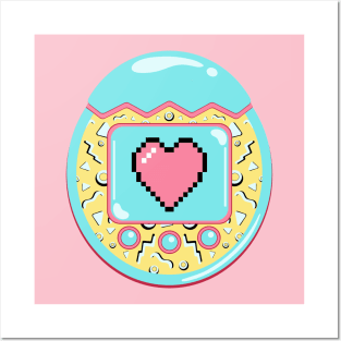 Tamagotchi Retro Love Posters and Art